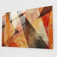 Painted Anarchy Pointilizm Cam Baskı - Sıcak Geometrik Şekiller - Pointilizm, Duvar Süslemesi, Cam Baskı, Soyut, 45X30