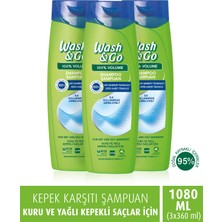 Wash & Go Wash&go Kepek Karşıtı Şampuan 360 ml X3 Adet