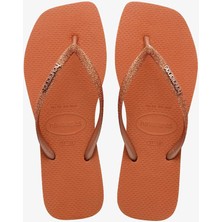 Havaianas Square Glitter Cerrado Orange  Kadın Turuncu Terlik