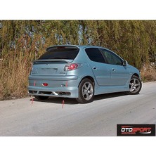 OtoSport Peugeot 206 Telli Arka Tampon Eki Fiberglass Boyasız