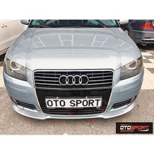 OtoSport Audi A3 Vorteks Ön Tampon Eki Fiberglass Boyasız