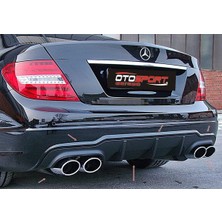 OtoSport Mercedes W204 C63 Difüzör Fiberglass Boyasız