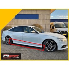 OtoSport Audi A6 C7 Sline Marşpiyel Sağ Sol Takım Fiberglass Boyasız