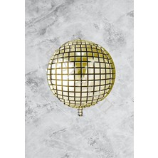 Best Parti Disko Topu Folyo Balon Gold 50 cm