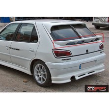 OtoSport Peugeot 306 Cam Altı Spoyler Fiberglass Boyasız