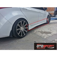 OtoSport Hyundai Elantra Marşpiyel Sağ Sol Takım (2011-2015) Fiberglass Boyasız
