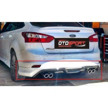 OtoSport Ford Focus 3 Sedan Arka Tampon Eki Fiberglass Boyasız