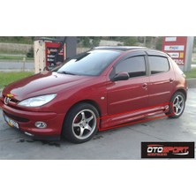OtoSport Peugeot 206 Delikli Marşpiyel Sağ Sol Takım Fiberglass Boyasız