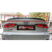 OtoSport Audi A3 Sedan Spoyler (2013-2016) Fiberglass Boyasız