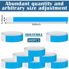 Fiona 600 Adet Su Geçirmez El Bantları Bilek Bantları Etkinlikler Için Konser Yapıştırıcı Parti Mavi (Yurt Dışından)