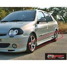 OtoSport Renault Clio Hb Delikli Marşpiyel Sağ Sol Takım Fiberglass Boyasız