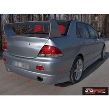 OtoSport Mitsubishi Lancer Uyumlu Arka Tampon Eki Fiberglass Boyasız