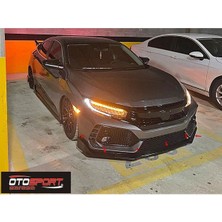 OtoSport Honda Civic Fc5 Typer Ön Tampon Alt Parça Fiberglass Boyasız