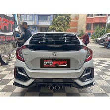 OtoSport Honda Civic Fk7 Arka Cam Vizör Fiberglass Boyasız