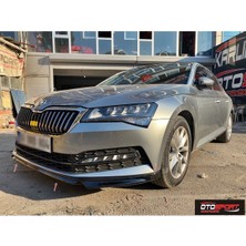 OtoSport Skoda Super B Ön Tampon Eki 2019 - 2022 Fiberglass Boyasız