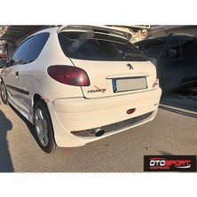 OtoSport Peugeot 206 Dimma Arka Tampon Fiberglass Boyasız