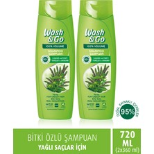 Wash & Go Wash&go Bitki Özlü Şampuan 360 ml X2 Adet