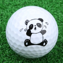 Tinghong Shop B D Tarzı Çift Katman Sentetik Kauçuk Golf Antrenman Topları Hediye Olan Sevimli Karikatür Panda Golf Topu Golf Sahası ve Eğitim Için (Yurt Dışından)