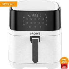 Groove Max XXL 7L 1800W WiFi Smart Airfryer Air Fryer Yağsız Sıcak Hava Fritözü Beyaz