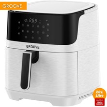 Groove Max XXL 7L 1800W WiFi Smart Airfryer Air Fryer Yağsız Sıcak Hava Fritözü Beyaz