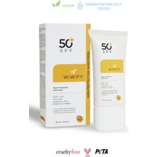 WIWIFY Leke Karşıtı Cilt Tonu Eşitleyici Yüksek Korumalı Güneş Kremi Spf 50+ 50ML (Aloe Vera Özlü)