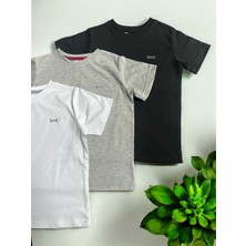 Dgk Collection Fit 3 Lü Basic T-Shirt %100 Cotton Süprem