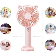 SZYKD N10 Çok Fonksiyonlu Handhd Masaüstü Tutucu Ectric Fan Pembe (Yurt Dışından)