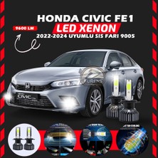 Furens Honda Civic Fe1 2022-2024 Sis Farı Uyumlu Şimşek Etkili LED Xenon Pro Series H9005