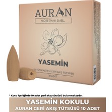 Auran Yasemin Kokulu Geri Akış Tütsüsü Konik Tütsü Jasmine Backflow Incense Cones 10 Adet