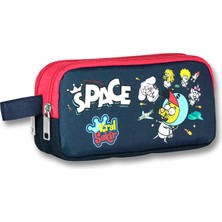 Famebag Kral Şakir Space Ilk ve Ortaöğretim Okul Çantası Beslenme Çantası ve Kalem Çantası Seti