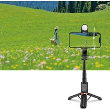 Wiwu WI-SE011 Dolgu Işıklı Teleskopik Tripod ve Mini Selfie Çubuğu Katlanabilir 82CM