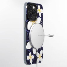 YoungKit Apple iPhone 14 Pro Max Uyumlu Kılıf Magsafe Özellikli Sunshine Tasarımlı Youngkit Smile Serisi Lacivert