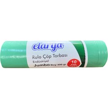 Elarya Çöp Torbası  Jumbo Yeşil 1 Koli (10 Adet)