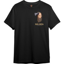 Book OrBook Suç ve Ceza Minimal Oversize Çift Iplik Dokumalı %100 Pamuk Premium T-Shirt