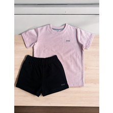 Dgk Collection Dgk Fit 2'li Kız/erkek Çocuk Takımı %100 Cotton Balıksırtı Jakarlı
