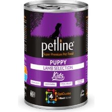 Petline Natural Puppy Kids Kuzu ve Pirinçli Pate Köpek Konservesi 400 gr X6 Adet