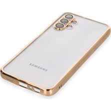 Newface Samsung Galaxy A04S Kılıf Razer Lensli Silikon - Gold 13