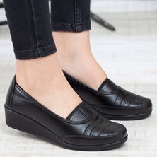 Kaof Shoes Kaof Shoes Kadın Siyah Anne Babet Ayakkabı Anne Ayakkabısı Kadın Günlük Ayakkabı Kadın Klasik Ayakkabı Anne Ayakkabı Ayzen