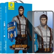 Blueo Anti-Peep Privacy Full Display iPhone 15 Uyumlu Göz Yormayan Hayalet Cam Ekran Koruyucu