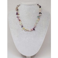 Yaşam Tohumu Florit Taşı Küçük Taşlar Kolye (52194)