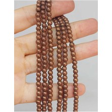 Yaşam Tohumu Bileklik Boy Hematit Taşı Yarım Dizi 4mm (48184) (18CM Uzunluğundadır)