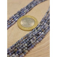 Yaşam Tohumu Bileklik Boy Tanzanit Taşı Dizi 2.5mm (45920) Yarım Dizi (17CM Uzunluğundadır)