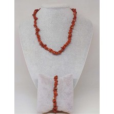 Yaşam Tohumu Jasper Taşı Küçük Taşlar Kolye & Bileklik Seti (52202)