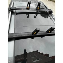 Thunder Volkswagen T-Cross 2019-SONRASI Trx1 Thunder Carrier Kilitli Ara Atkı Taşıyıcı Tavan Barı 4 Adet Dayama Dahil