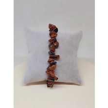 Yaşam Tohumu Kahverengi Obsidyen Taşı Iri Taşlar Bileklik (52264)