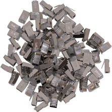 Netmon Metal Rj45 Cat5 Jack Konnektör Uç Lan Ethernet 100lu paket