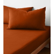 Sabia Pamuk 62 Tel (155 Tc) Okotex Sertifikalı Çift Kişilik 140X200+37 cm Lastikli Çarşaf Seti