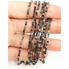 Yaşam Tohumu Bileklik Boy Zümrüt Taşı Dizi 1.5mm (45460) Yarım Dizi (17CM Uzunluğundadır)