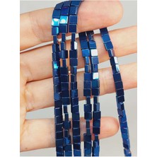 Yaşam Tohumu Bileklik Boy Hematit Taşı Dizi 4*2mm (49628) Yarım Dizi (17CM Uzunluğundadır)