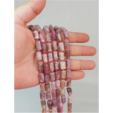 Yaşam Tohumu Bileklik Boy Yarım Dizi Turmalin Taşı 7X12MM (49948) (18CM Uzunluğundadır)